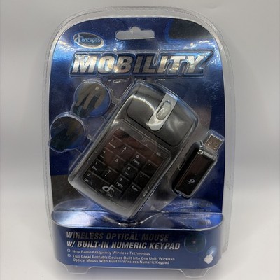 Mobility Wireless Optical Mouse w/ Built In Numeric Keypad Concepts
