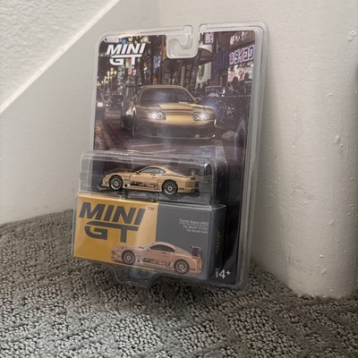 Mini GT 1/64 Toyota Supra A80 Sport Car, Top Secret GT-300, Gold MGT00961-BL