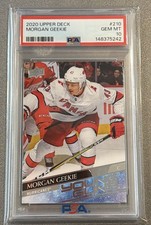 2020-21 Upper Deck Young Guns Morgan Geekie #210 PSA 10 Rookie Bruins