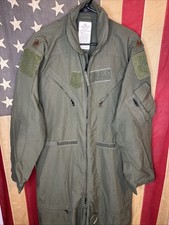 44 L - Army USAF Pilot Flyers Coveralls Flight Suit CWU-27P Green Summer FR D320