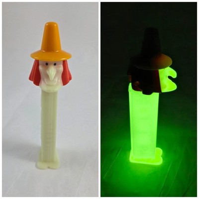 Vintage PEZ Glow in the Dark Witch Convention Gift Dispenser Feet Slovenia