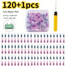 120 Pcs Tire Repair Rubber Nail Vacuum Tire Repair Kits Screw In Tire Plugs 120 Pcs Tire Repair Rubber Nail Vacuum Tire Repair Kits Screw In Tire Plugs
