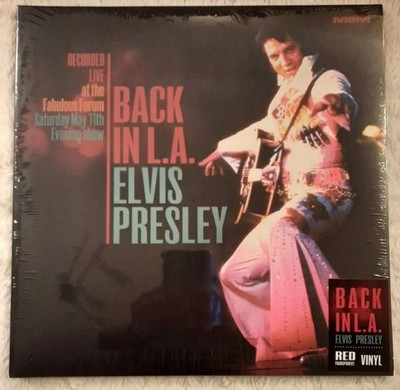 ELVIS 2LP BOOKLET DELUXE SET ! BACK IN LA 1974 ! Hype Sticker! Red Vinyl ! OVP !