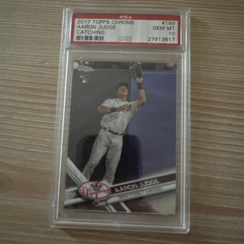 2017 Topps Chrome - Aaron Judge #169 (RC) PSA 10 GOAT Yankees MVP
