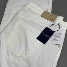 Peter Millar Crown Crafted 5 Pocket Wayfare Pants Mens 36x32 White Twill
