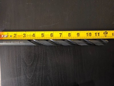 PRECISION TWIST DRILL 059646 23/32'' 118° 12'' OAL, High Speed Steel Extra Long Dr
