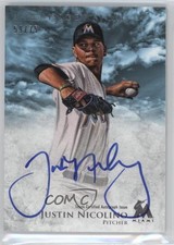 2013 Bowman Inception Prospect Auto Blue 59/75 Justin Nicolino #PA-JN Auto 1b7