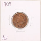 1909 1C Indian Head Cent in AU Condition #5373