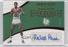 2018 Panini Immaculate Heralded Signatures Red 10/25 Robert Parish Auto HOF o3p