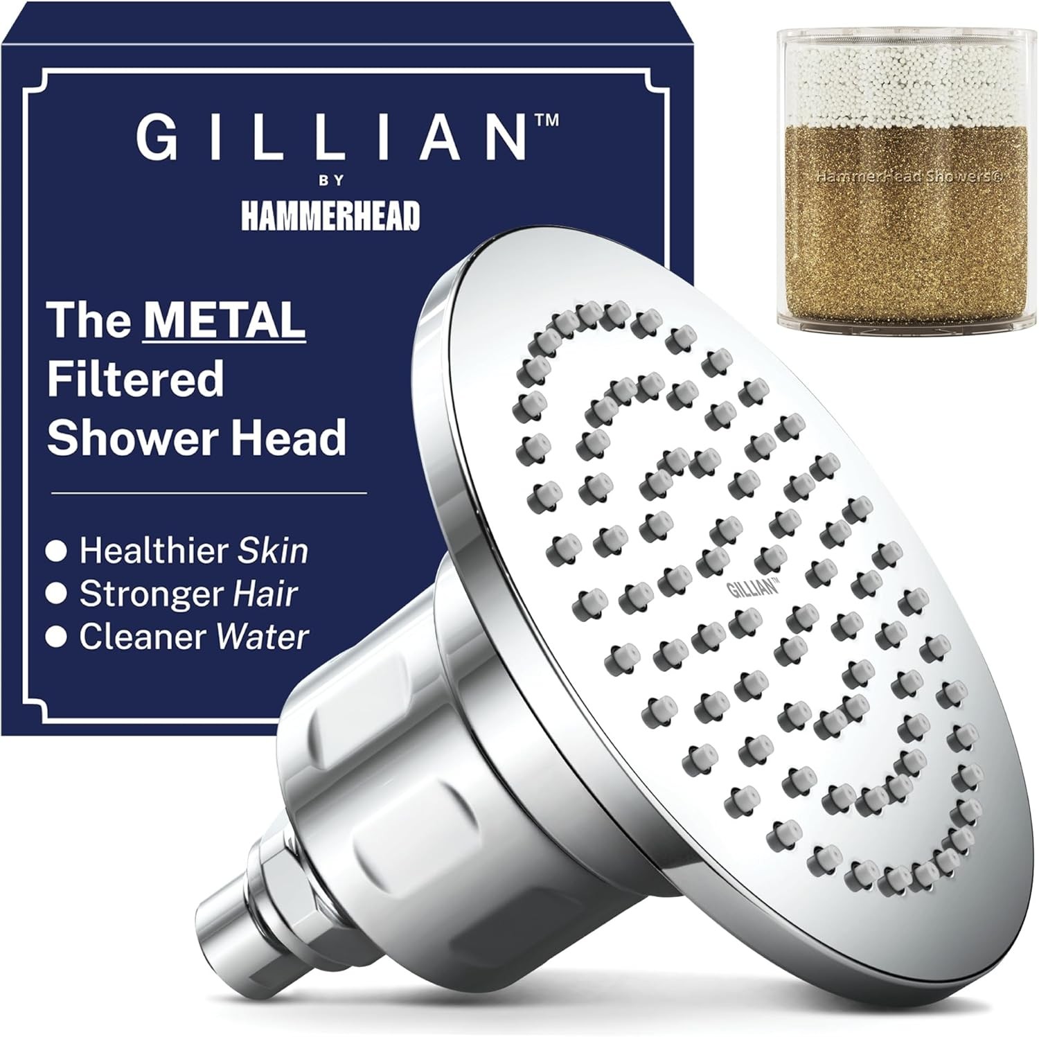 High Pressure Shower Head With Filter 2.5 Gpm, Chrome