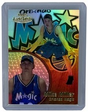 Mike Miller 2000-01 Topps Gold Label Rookie Card Class 3 Parallel /499 Magic #85. rookie card picture