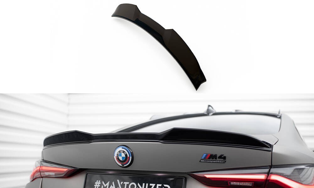 Spoiler Cap 3D Maxton extension becquet arrière pour BMW M4 G82 Coupé M440i