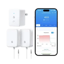 GoveeLife WiFi Refrigerator Thermometer with Alarm, Wireless Digital Freezer ...