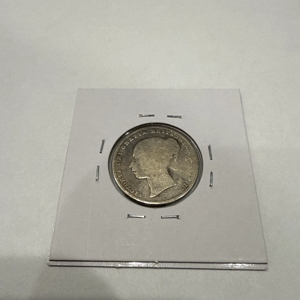 1861 One Shilling Silver Coin Queen Victoria - Image 4 of 4