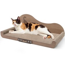 24 Inch Large Cardboard Cat Scratcher Lounge Bed Scratching Board Couch Pad