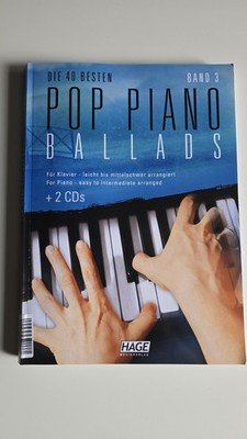 Pop Piano Ballads 3 + 2 CDs: Die 40 besten Pop Piano Ballads - leicht bis mittel