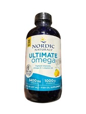 1/27 Nordic Naturals Ultimate Omega Xtra, Lemon Flavored 8oz 3400mg Omega 3 1000