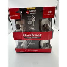 Kwikset Signature Series Arroyo Satin Nickel SmartKey Security Set 99910-089