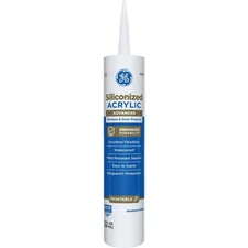 GE All Weather Pro 10.1 Oz. White Window & Door Siliconized Acrylic Caulk