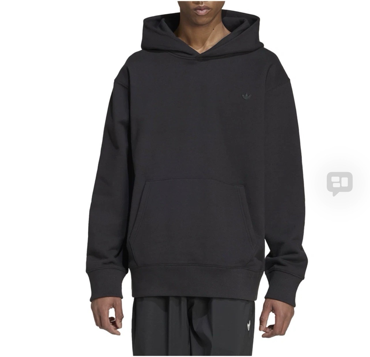 Adidas Premium Essentials Pullover Hoodie Mens Black Casual Outerwear IY2247 - Size XL