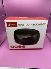 GPX Portable Bluetooth Boombox CD Player with AM FM Radio AC or Battery Power