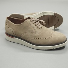 Allen Edmonds Carson Hybrid Suede Wingtip Oxford Shoes Bone