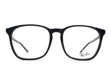 Ray-Ban Eyeglasses Frames RB5387 2000 Polished Black Square Full Rim 54-18-150