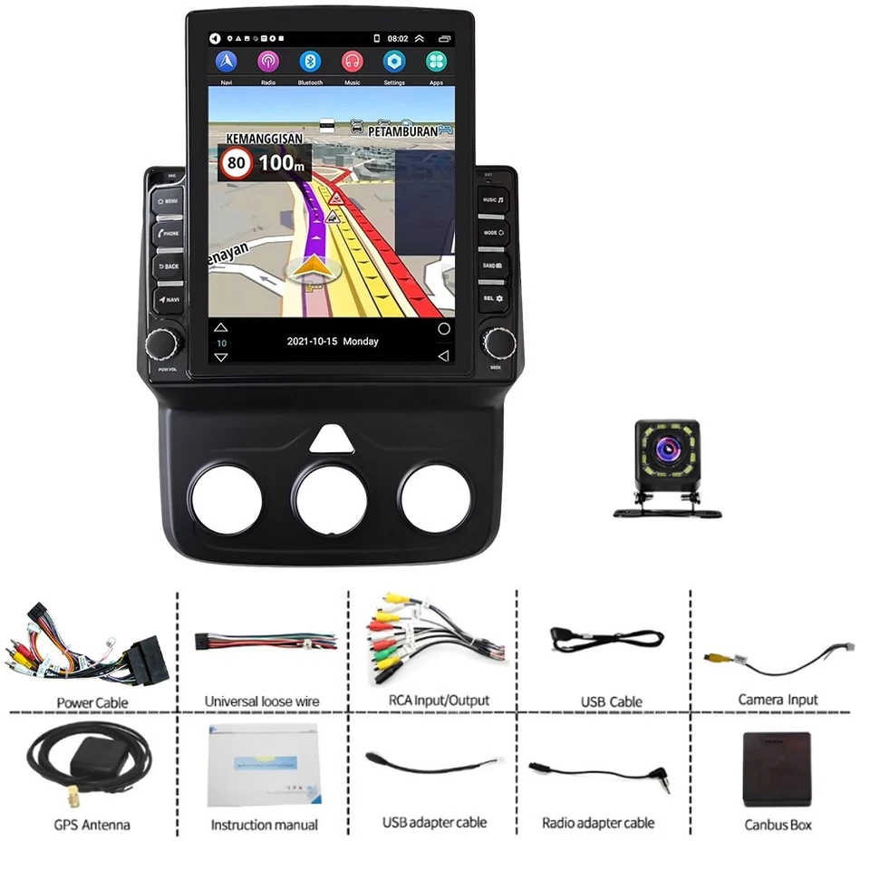 For Dodge Ram 1500 2500 3500 2013-2019 9.7" Stereo Car Radio Android 15 Carplay - Image 3 of 4