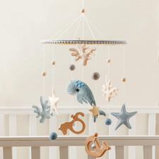 Crib Mobile for Baby Boys Girls Ocean Whale Nursery Mobile Gender Neutral Baby M