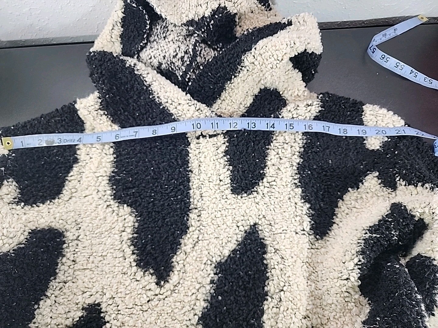 Sandy Liang x Target Leopard Print Sherpa Hoodie Sweatshirt Sz Med image 5