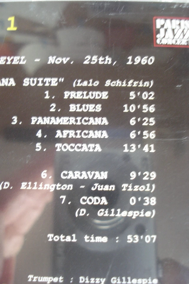 DIZZY GILLESPIE LIVE SALLE PLEYEL 1960 LALO SCHIFRIN RAY CHARLES COUNT BASIE - Bild 3 von 4