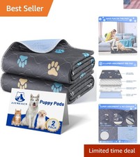 Anti-Slip Washable Puppy Pee Pads, 2PCS Waterproof Training Mat 24'' x 36''