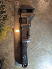  Railroad Special 12" Monkey Wrench by W&B  Chicago Rock Island And Pacific Ry