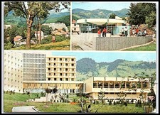 1985 Sângeorz-Băi Romania Spa Resort Multi-View Postcard Posted K013