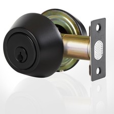Double keyed Deadbolt Lock - Keyed on Both Sides, 2-Way Adjustable Cylinder D...