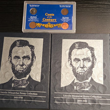 Complete Lincoln Wheat 1941-1958 Lincoln Memorial 1959-1982 Plus 4 Cased