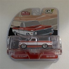 Greenlight MiJo Chevrolet C-10 Orange White Diecast Truck 1:64 1972
