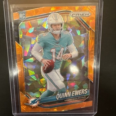 2025 Panini Prizm Quinn Ewers RC Orange Ice Cracked Prizm #307 