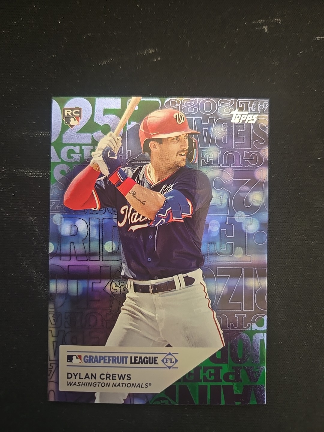 2025 Topps Series 1 - Training Grounds Dylan Crews #TG-20 Green Foil /99 (RC)