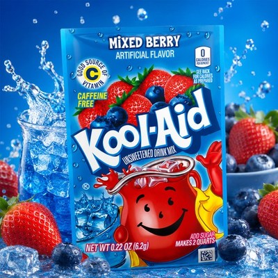 Kool-Aid Unsweetened Drink Mix Mixed Berry 6,2g | USA Amerika Import