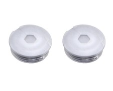 2x Bicycle Crank Dust Bike Caps Silver Silver...