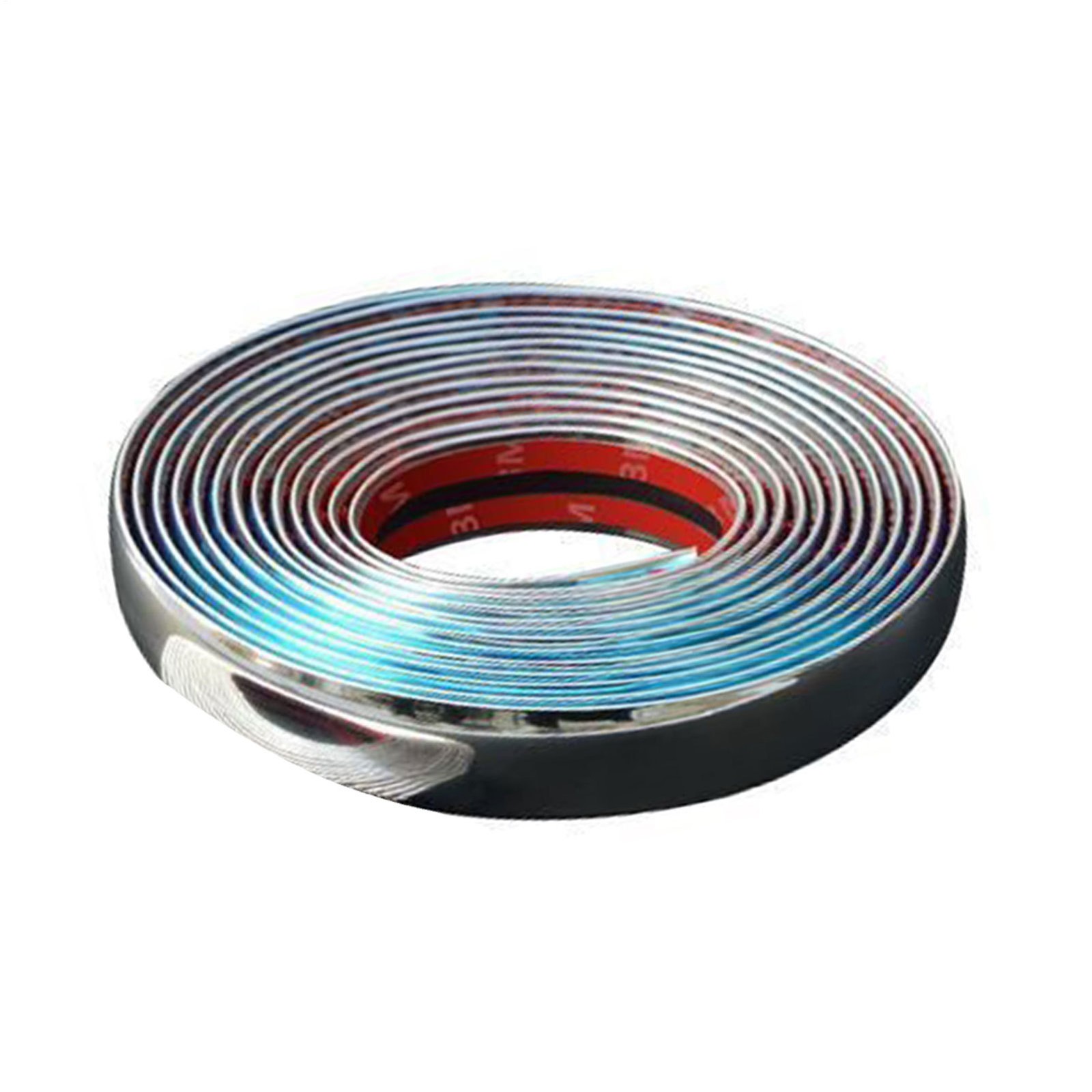 Durable Silver Car Chrome Styling Decoration Moulding Trim Strip Tape Multi-size