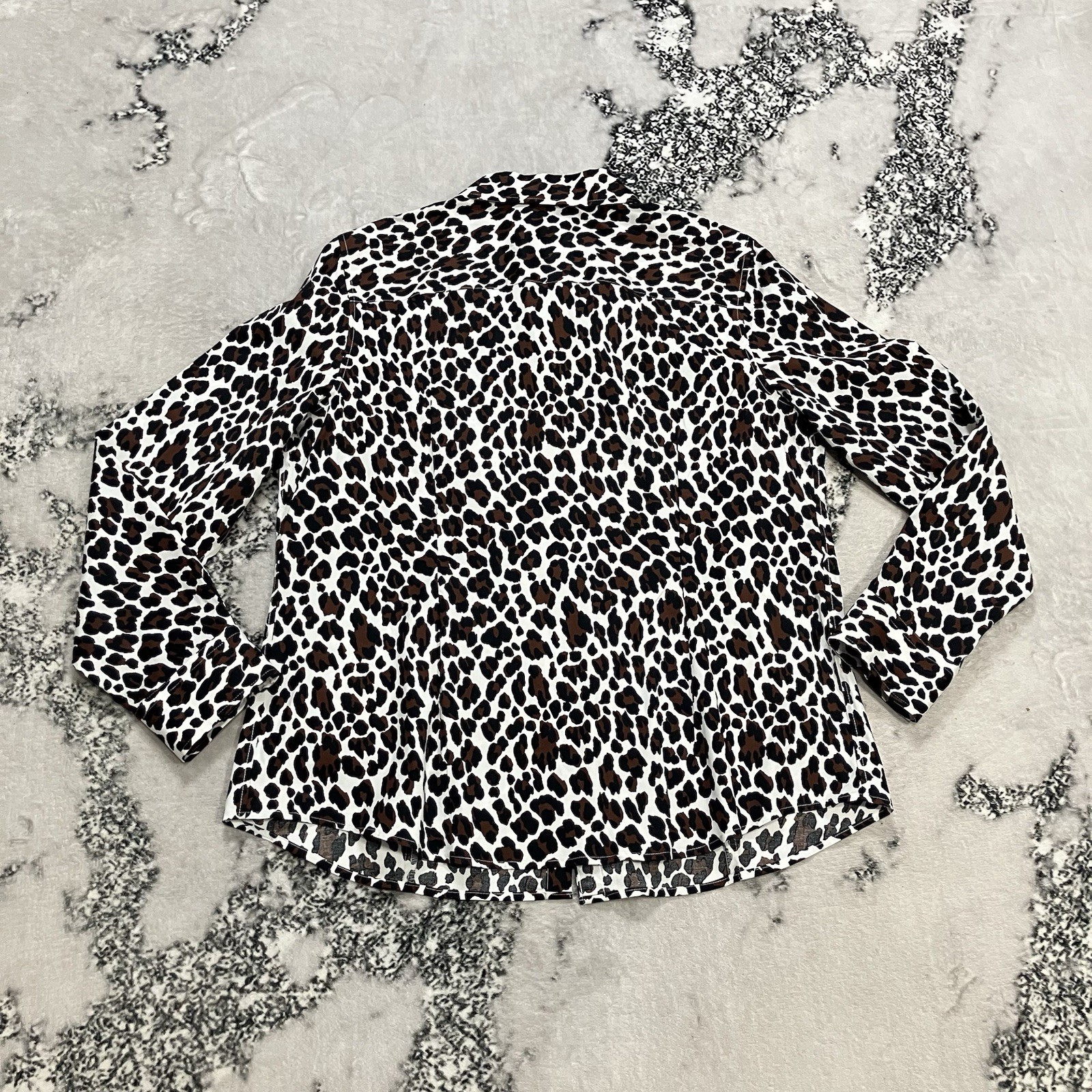 Talbots Leopard Print Button Down Blouse Womens S… - image 6