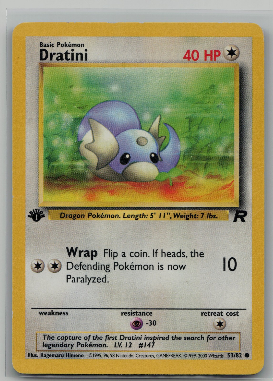 Dratini Common Team Rocket 53/82 NM