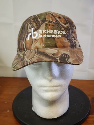 NWT Richie Bros Auctioneers Camouflage Baseball Cap hat hook n loop