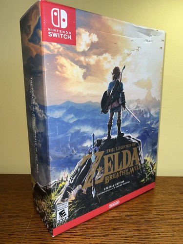 Legend Zelda Breath Wild SPECIAL EDITION EMPTY BIG BOX and INSERTS Nintendo 2017 - Picture 3 of 11