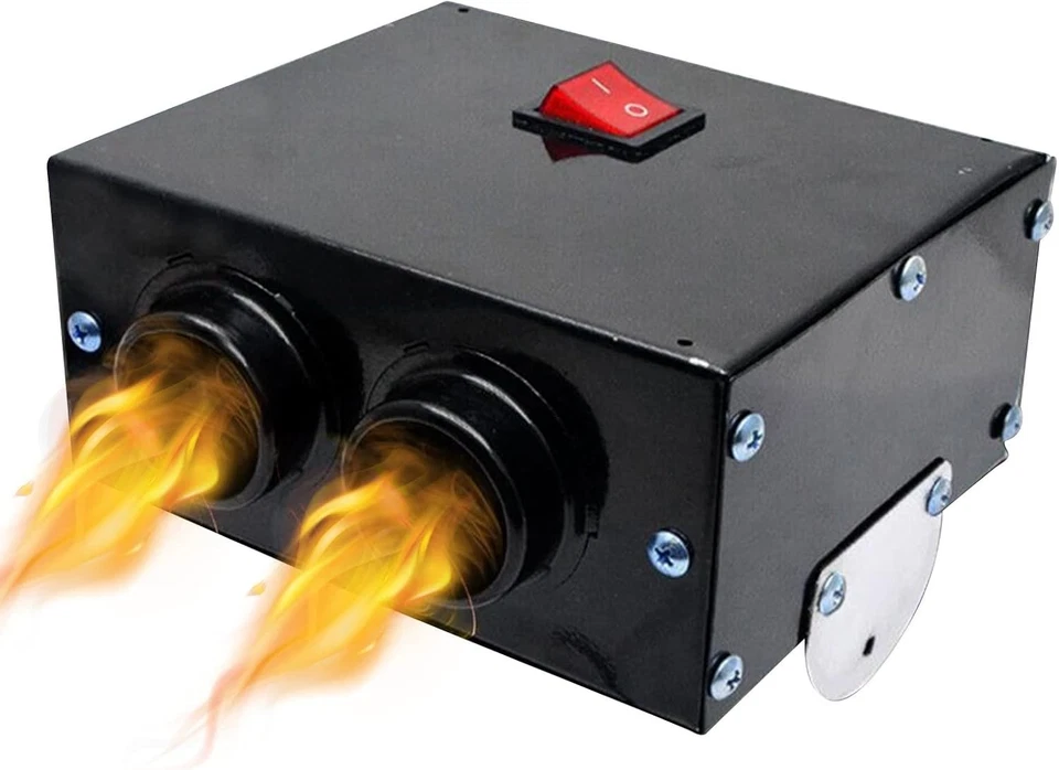 Portable 12V Car Heater Defogger - 2-in-1 Cooling Fan - Image 3 of 4