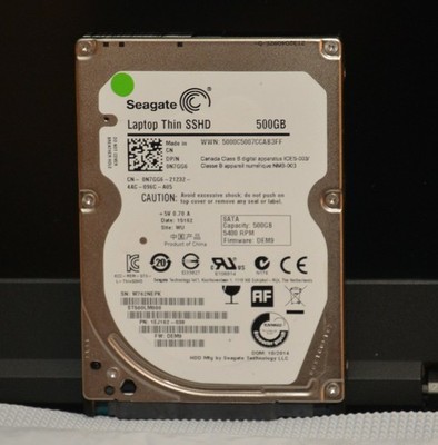 Seagate 500gb 2.5'' SATA Hybrid Hard Drive Thin SSHD w/ Windows 11 Pro installed