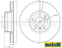 2X Bremsscheibe Metelli 23-0693C 2 Bremsscheiben FüR BMW