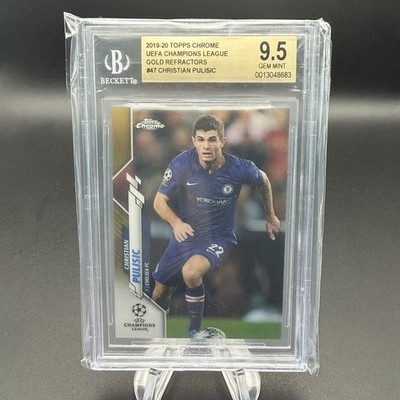 Christian Pulisic 2019-20 Topps Chrome UCL Gold Refractor /50 BGS 9.5 #47